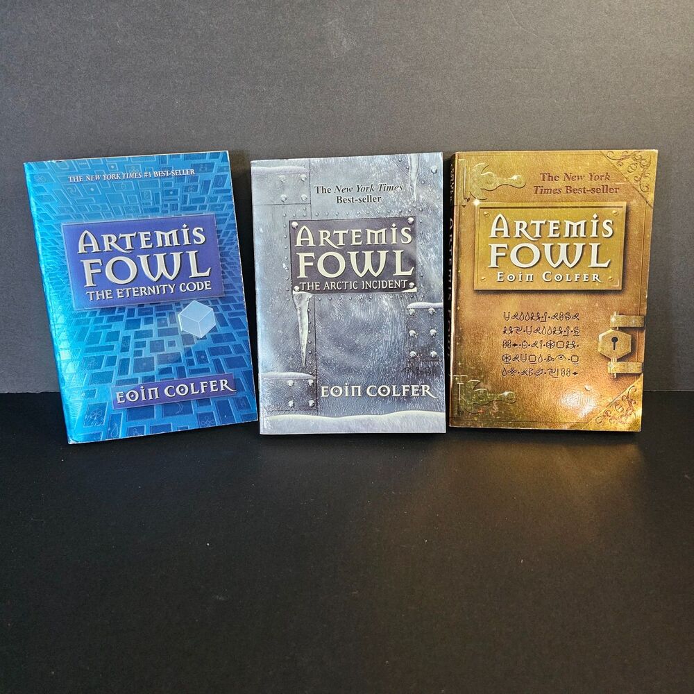 Artemis Fowl Paperback Books Lot of 3 Arctic Incident Eternity Code Good Colfer